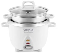 AROMA 6-cup (cooked)/1.2QT Rice Cooker, White - US