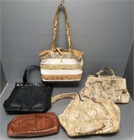 5 designer women's handbags including Donna