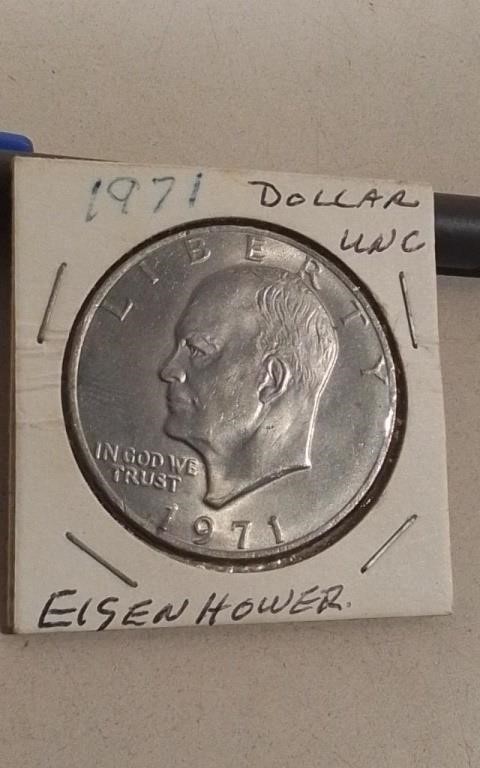 1971 US Eisenhower Dollar Unc-MS63