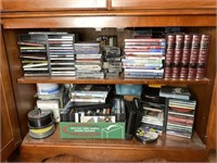 Media Cabinet Shelf Contents (DVDs, CDs VHS, etc)