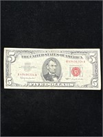 1963 $5 Red Seal Note