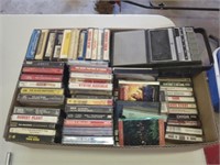 Cassette player, 70+ cassettes, 8 tracks