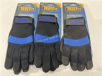 (3) New TILLMAN TRUEFIT Synthetic Leather Gloves