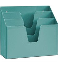 $34 Triple File Folder Holder Organizer Green
