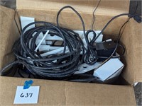 Lot of Electrical Cords and Brackets