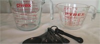 Pyrex Glass Measuring Cups & Measuring Spoons- 2
