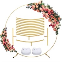 Round Backdrop Stand, 6.6Ft Large Size Circle Wedd