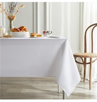 New (Size 90"x140") Home White Table Cloth