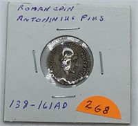 138-161 A.D. Emperor Antoninus Pius Silver