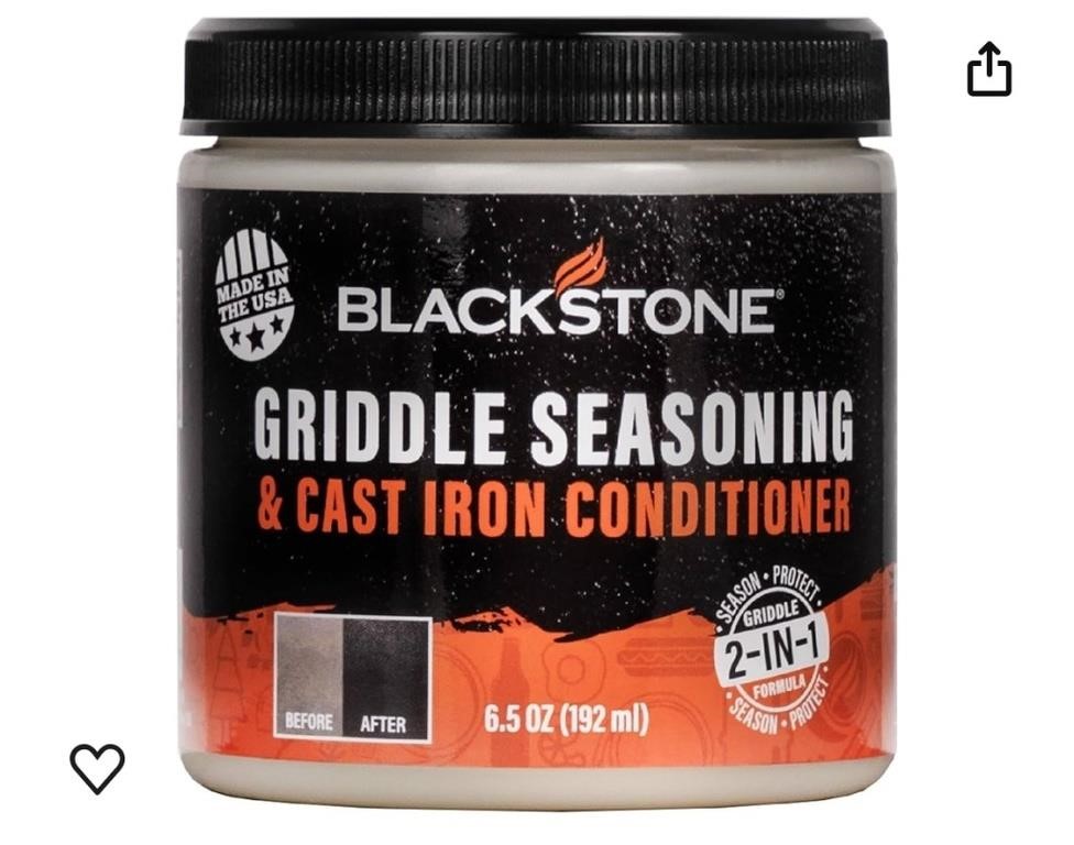 Blackstone 4114 Griddle Seasoning and Cast Iron
