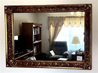 Ornate framed 30x41 wall mirror