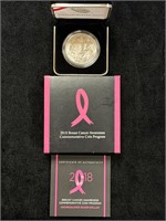 2018 P Breast Cancer Awareness Silver Dollar