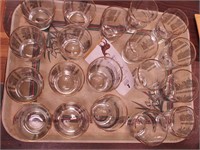 19 Indianapolis 500 glasses: four each of 1975,