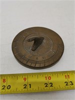 brass sun dial