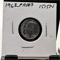 1962 PROOF ROOSEVELT SILVER DIME