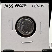 1962 PROOF ROOSEVELT SILVER DIME