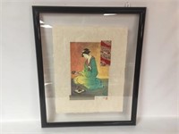 Framed Oriental Art, Signed & Numbered -28" x 34"