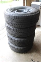 4 Michelin 265/65 R18, Mud & Snow Tires on Rims