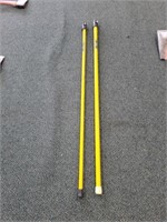 2 FIBERGLASS 20' EXTENDING FISHING POLES