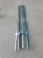 7 STEEL FENCE POSTS