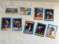 Lot Of 9 80s Wrestling Trading Cards