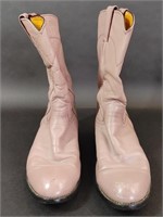 Pink Justin Cowboy Boots Size 6.5