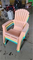 (3) Adirondack chair poly