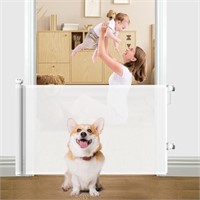 LOMOOE Premium Retractable Baby and Pet Gate - 33"