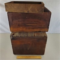 Wooden Explosives Crates & Cut Ammo Crate