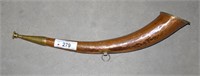 Antique Brass & Copper Hunting Horn - 21"l