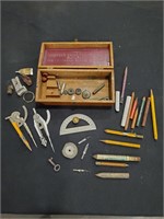 GOODYEAR RUBBER CO WOODEN BOX & CONTENTS