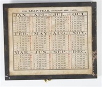 LEAP YEAR CALENDAR with STERLING FRAME