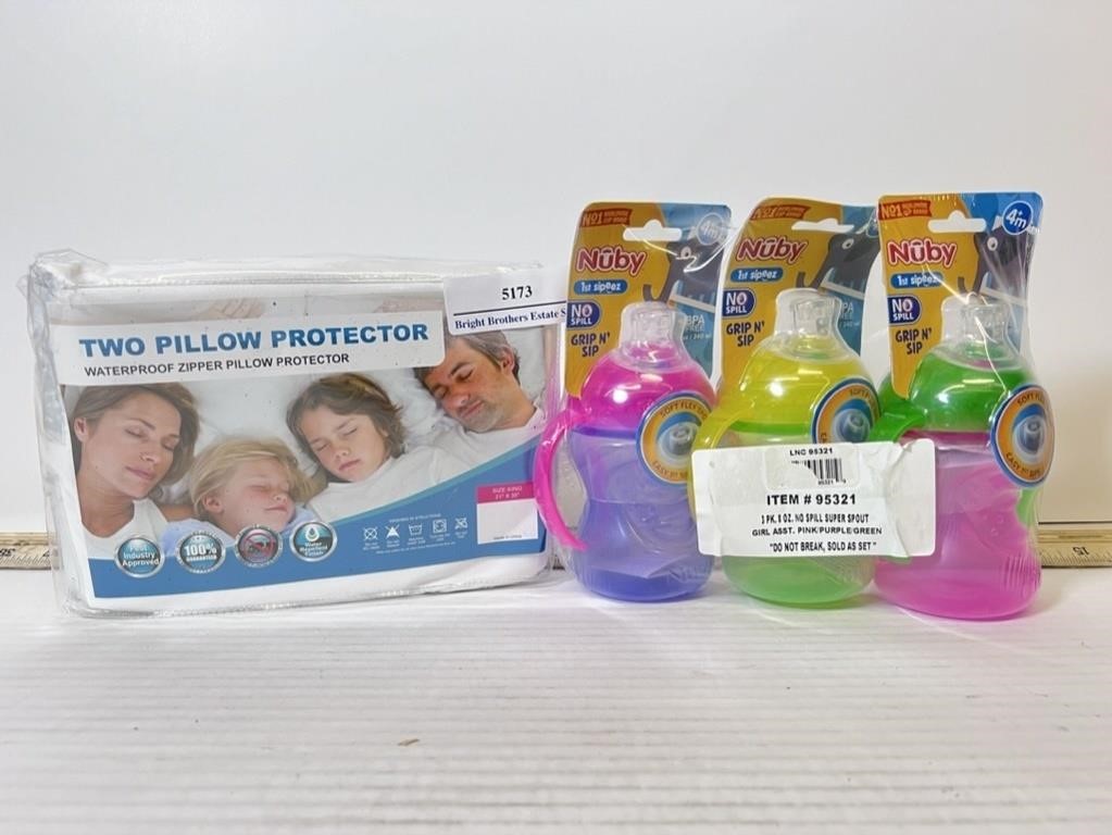 Baby Bottles and Pillow Protector