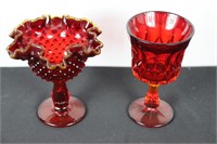 Assorted Red Glass Pieces
