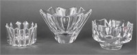 Orrefors Assorted Crystal Bowls, 3