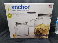 Anchor Hocking Glass Canister Set
