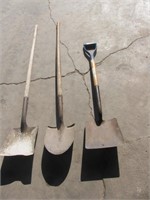 2 Sand Shovels and 1 Spade