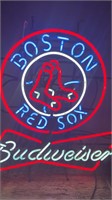 "Boston Red Sox Budweiser" Neon Sign