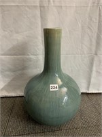 CELADON GREEN VASE, 17"