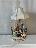 Capodimonte Porcelain Quartet Band Lamp