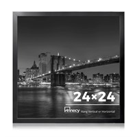 Annecy 24x24 Picture Frame Black(1 Pack), 24 x 24