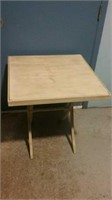 Wooden Folding Table 26x26x27" H