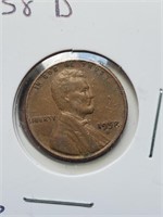 Higher Grade 1958-D Wheat Penny