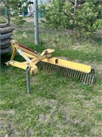 King Kutter 6' Landscape Rake/Level Attachment