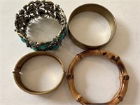 LOT OF 4 BRACELETS