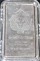 10 oz. Scottsdale Silver Stacker Bullion Bar