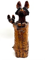 Wood Carved Raccoon Decor 21.75”
- Roschab