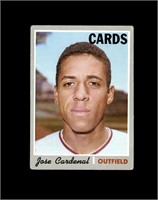 1970 Topps High #675 Jose Cardenal VG to VG-EX+
