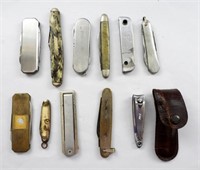 (11) GENTLEMEN's POCKET KNIFE LOT