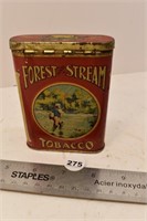 "Forest and Stream" Pocket Tobacco tin